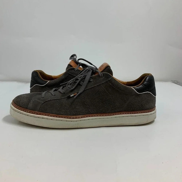 Allen Edmonds Men's Alpha Dark Gray Suede Lace-up 4643 Sneaker Size 13 - Picture 5 of 15